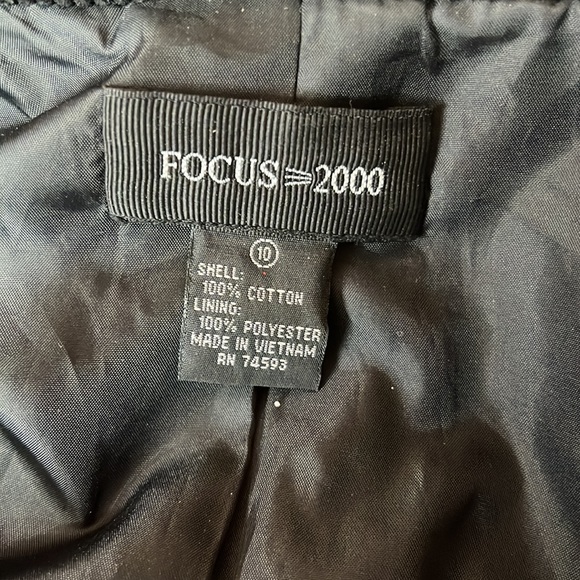 Sx10 Focus 2000 Black Corduroy Jacket - Picture 3 of 3